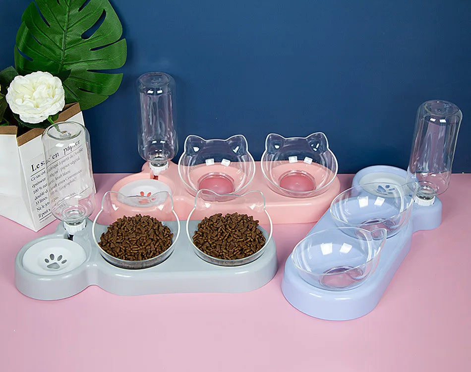 FurHaven Raised Pet Bowls Sturdy Double Feeder