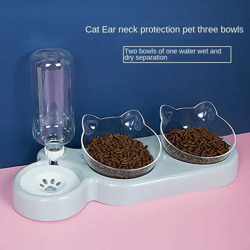 FurHaven Raised Pet Bowls Sturdy Double Feeder