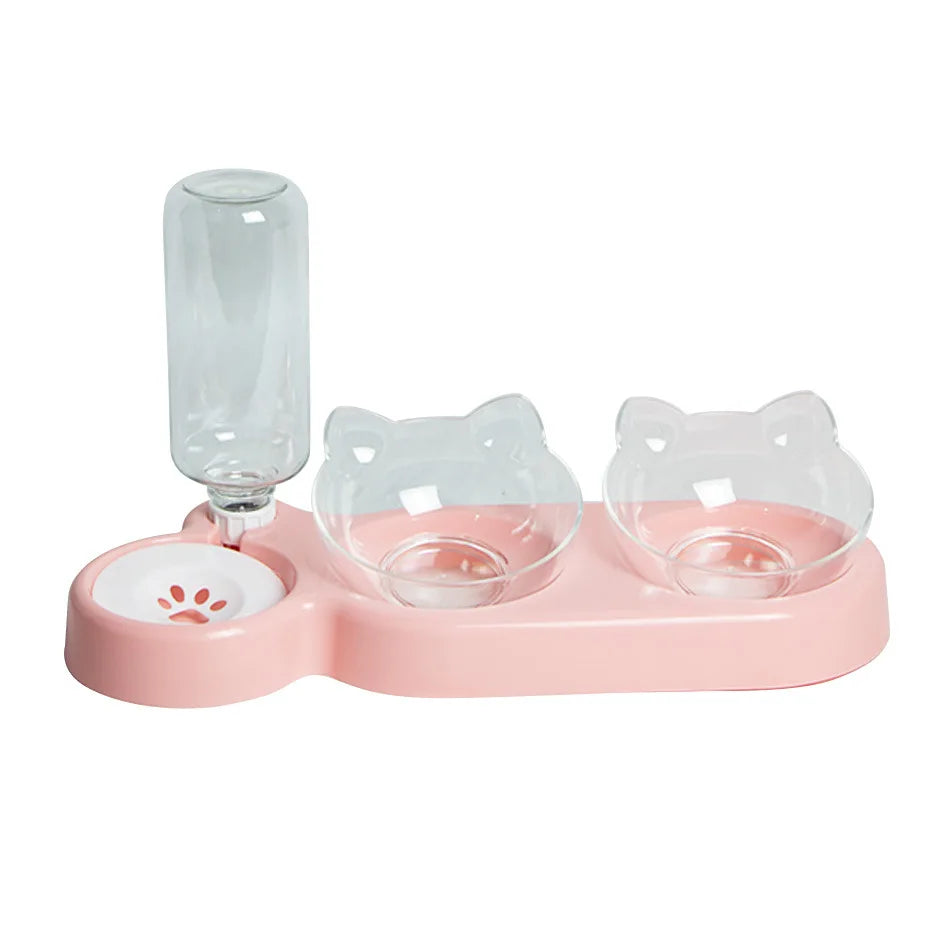 FurHaven Raised Pet Bowls Sturdy Double Feeder