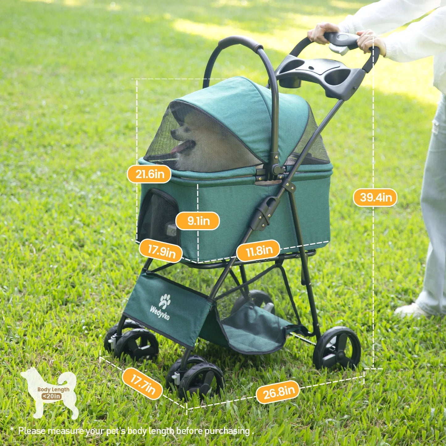Foldable Pet Travel Stroller
