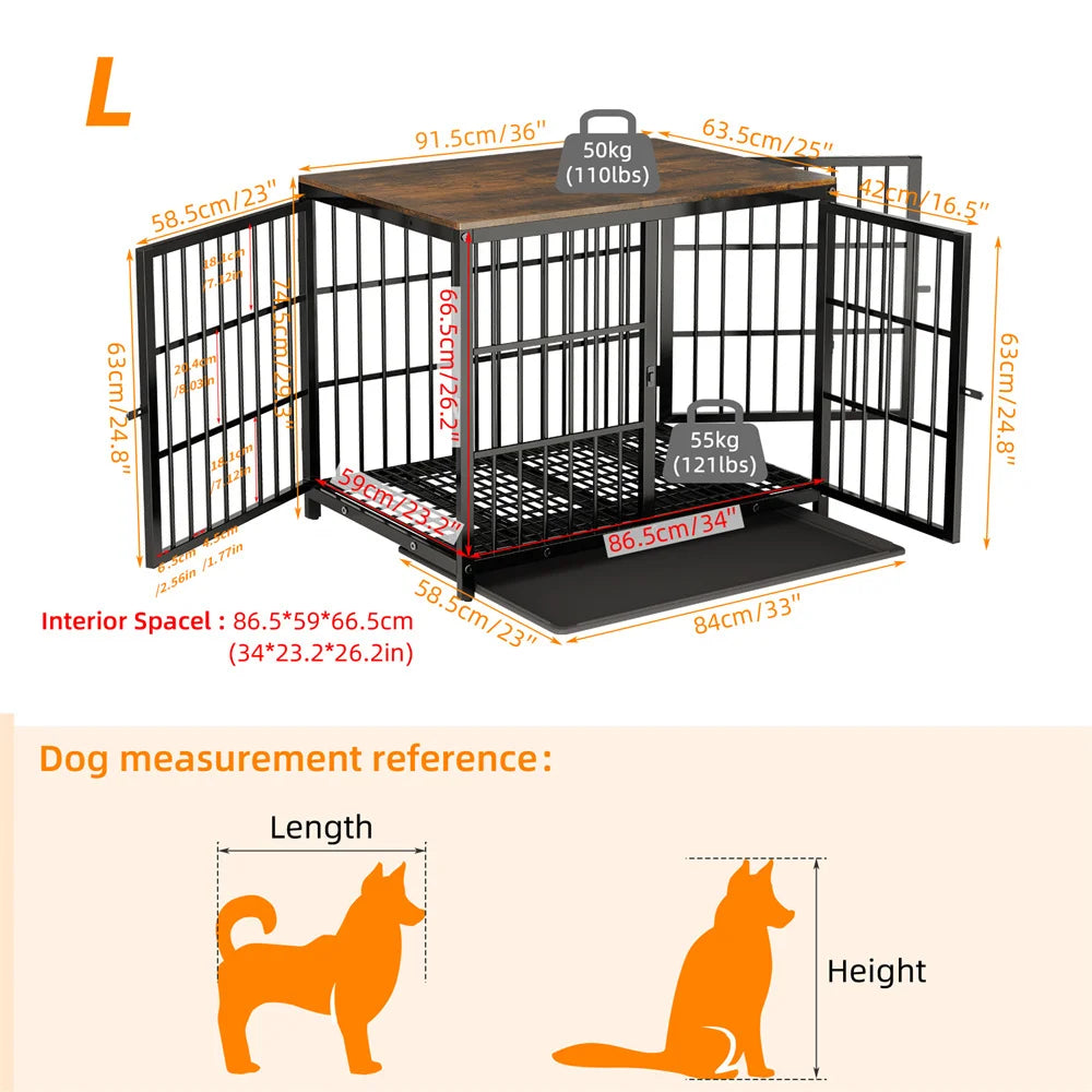 Wooden Pet Crate Table