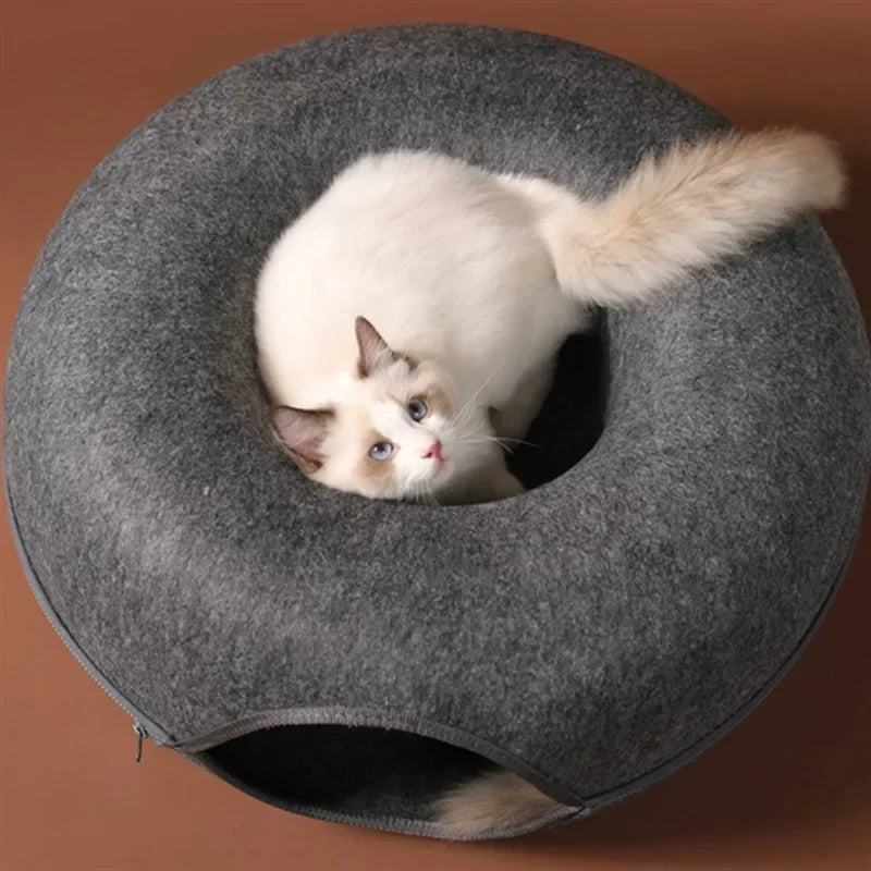 Felt Donut Tunnel Bed