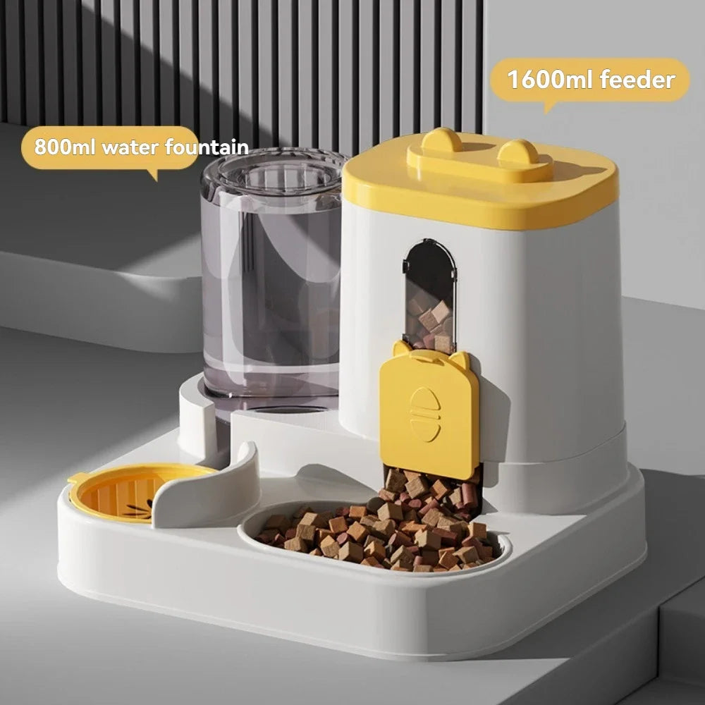 PawEase 2-in-1 Food & Water Dispenser