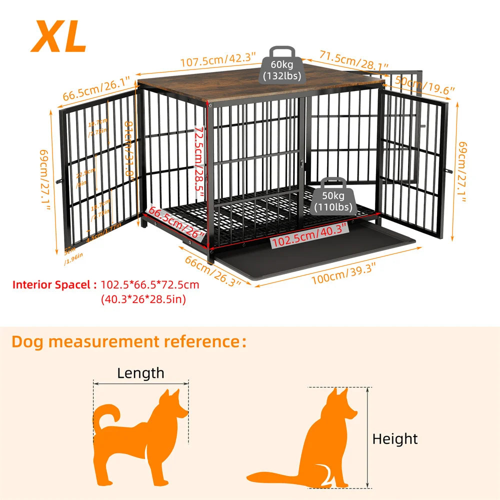 Wooden Pet Crate Table