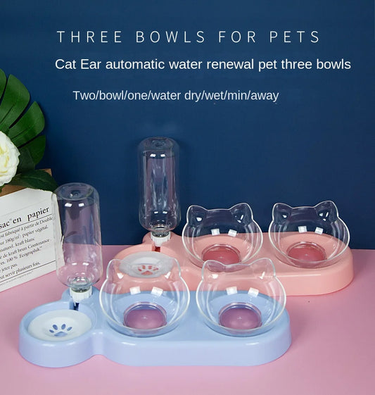 FurHaven Raised Pet Bowls Sturdy Double Feeder