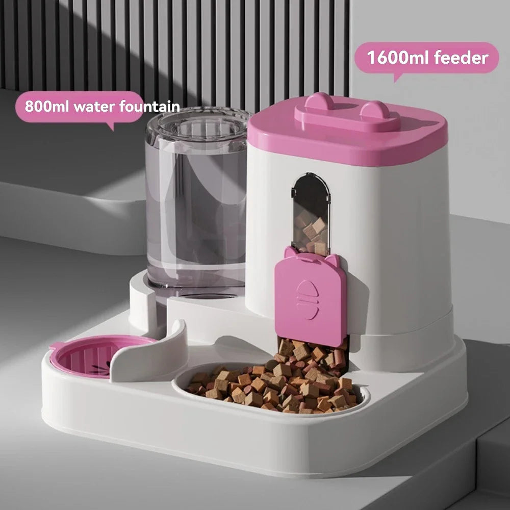 PawEase 2-in-1 Food & Water Dispenser