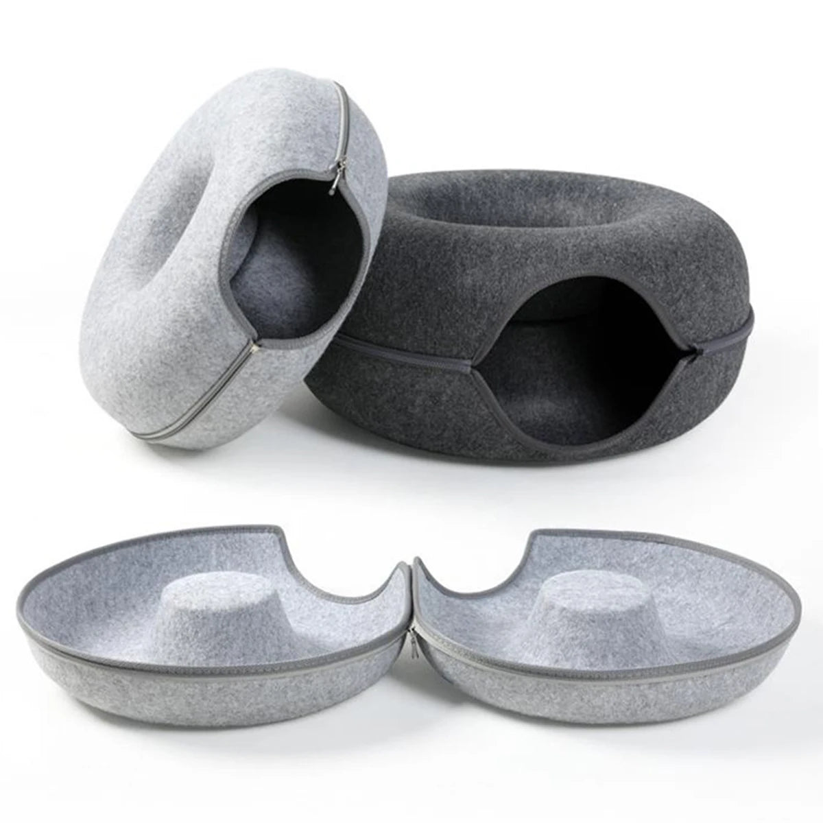 Felt Donut Tunnel Bed
