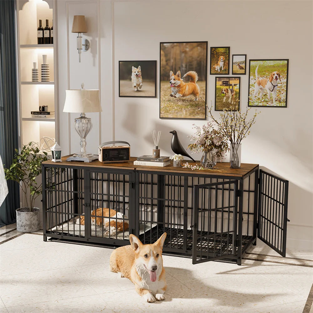 Wooden Pet Crate Table