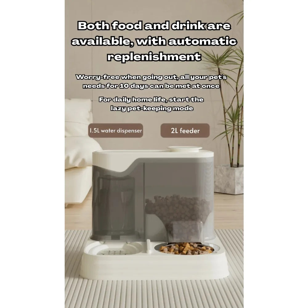PawEase 2-in-1 Food & Water Dispenser