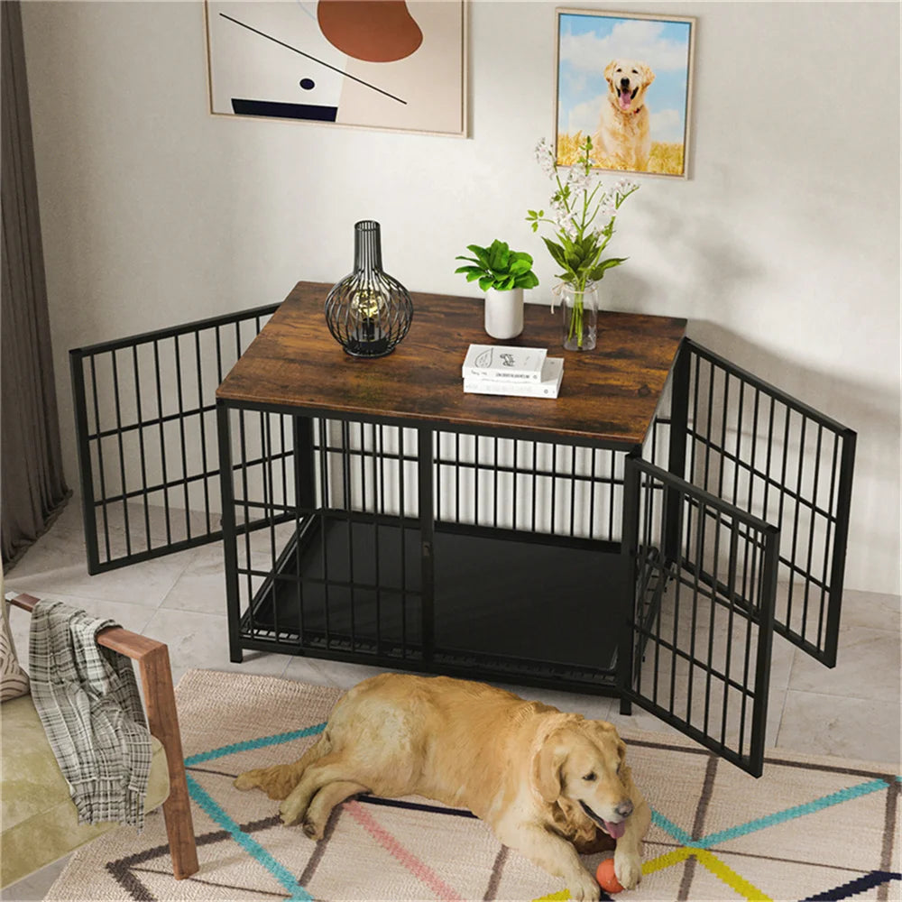 Wooden Pet Crate Table