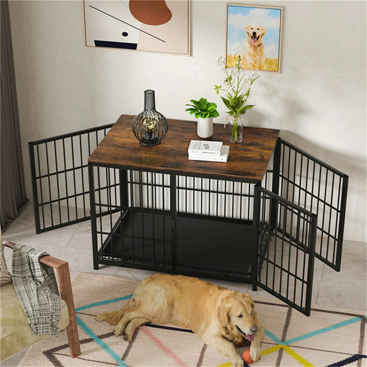 Wooden Pet Crate Table