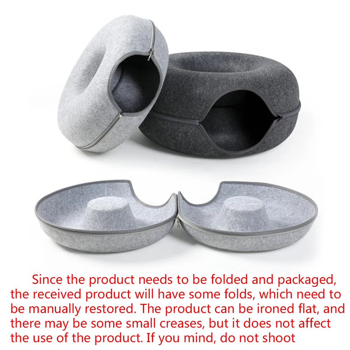 Felt Donut Tunnel Bed