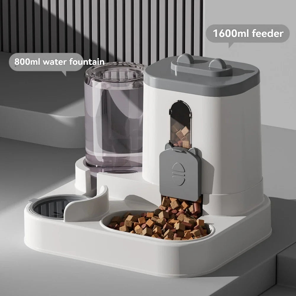 PawEase 2-in-1 Food & Water Dispenser